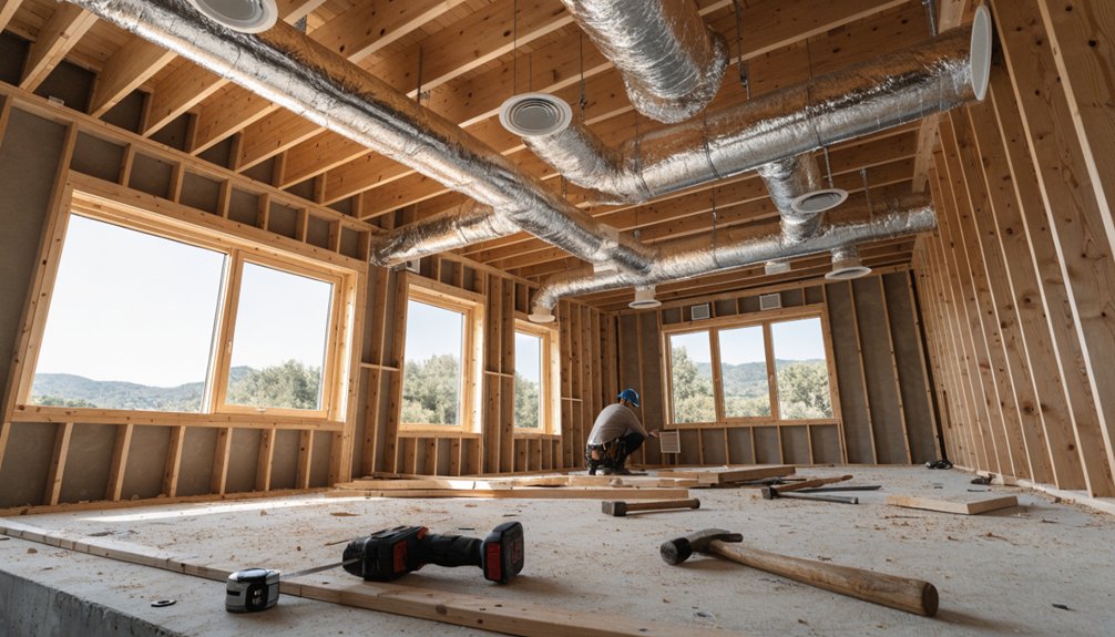 efficient ducted heating installation