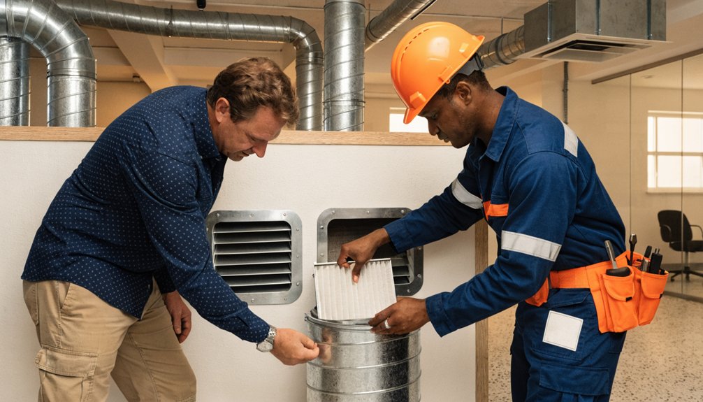 ducted heating service inspection